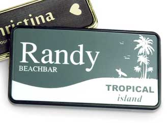 engraved nametag